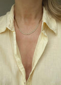 Stunning 18.25 Inches Italian Vintage Curb Chain Faceted 18K Gold