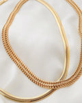 Gorgeous Italian Fancy S Link Necklace 18K Gold