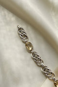 Shipping included! Beautiful Antique Citrine Silver Bracelet 1930s