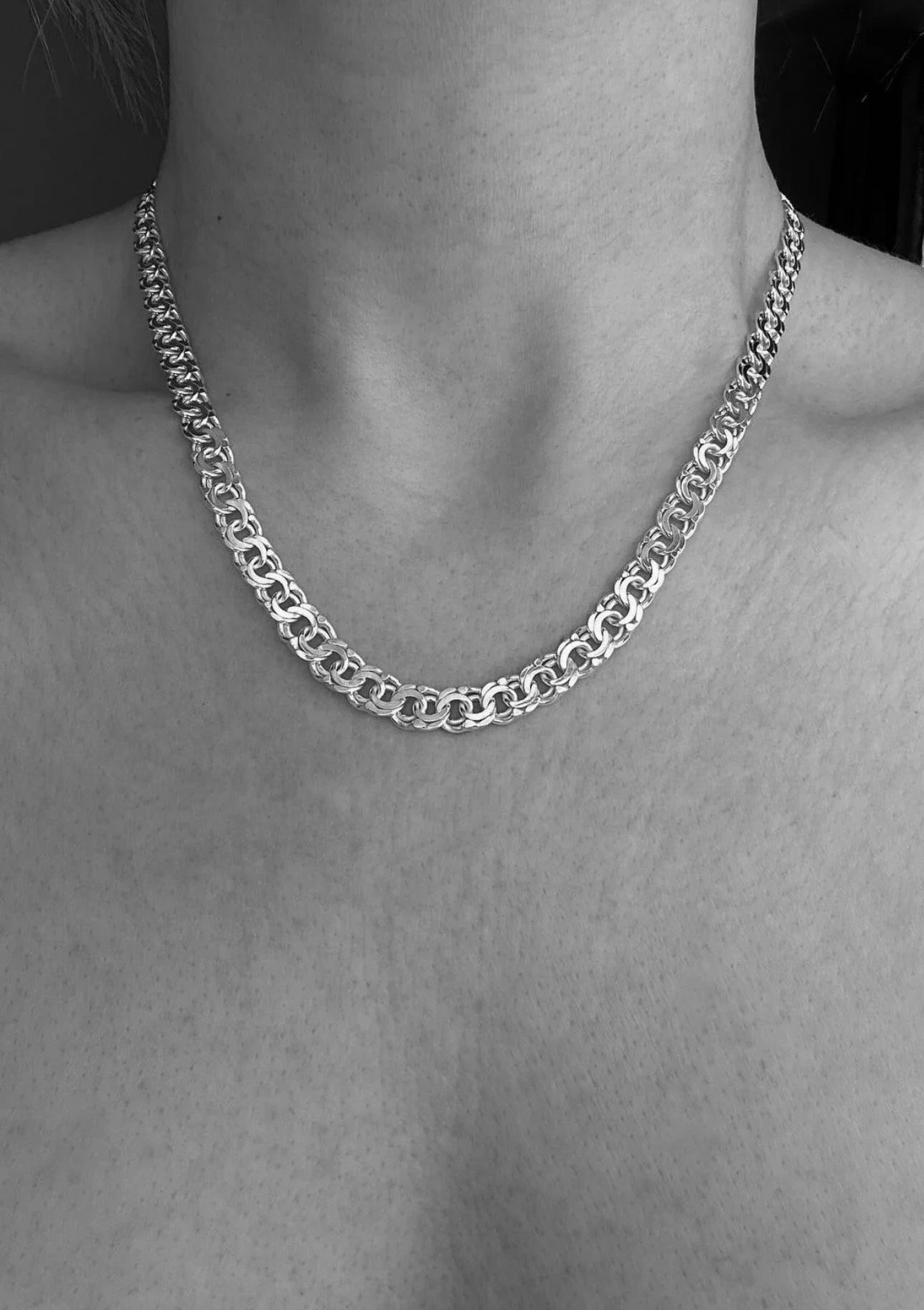 Fully Hallmarked Vintage Bismarck Silver Link Chain 1947 Sweden