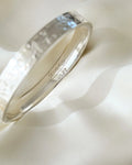 Divine Antique Flower Bangle Sterling Silver 1930s