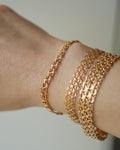 Glowing Swedish Bismarck Bracelet 18K Gold 1957
