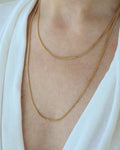 Super Long Super Versatile Curb Link Chain 14 Gold