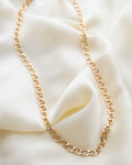 18.85 Inches Italian Vintage Link Chain 18K Gold