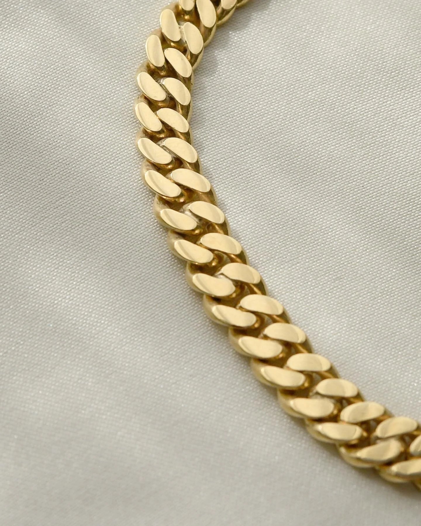 Vintage Viggo Pedersen Curb Link Chain 14K Gold 1960s