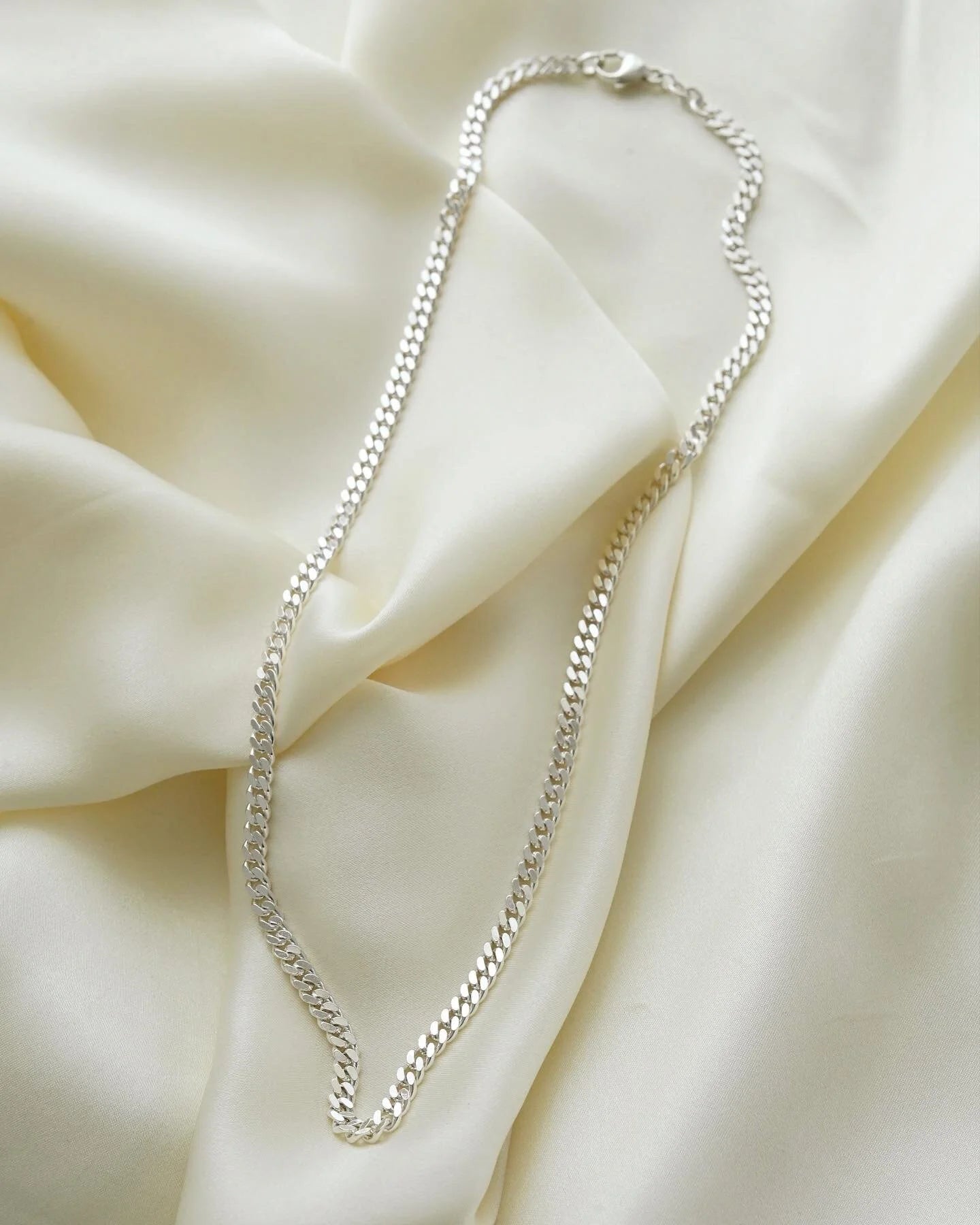 Danish Radiant Vintage Sterling Silver Curb Chain