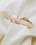 Stunning Heavy Danish Vintage Bangle 14K Gold 1970