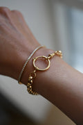 Stunning Antique Watch Chain Bracelet 18K Gold Beg 1900 Free Downsizing