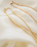 Number 1 Swedish 18 Inches Vintage Baby Biker Chain 18K Gold