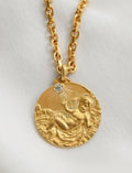 Gorgeous Antique Pendant w Rose Cut Diamond 18K Gold 1920s