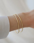 The PERFECT Solid Through and Through Heavy Danish Vintage Bangle 14K Gold