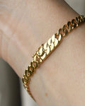 Beautiful 1942 18K Gold Curb Bracelet