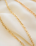 Number 1 Swedish 18 Inches Vintage Baby Biker Chain 18K Gold