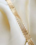 Super Rare Swedish Vintage Brick Link Bracelet 18K Gold 1964