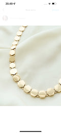 Big Stunning Danish Vintage Necklace 14K Gold 1960