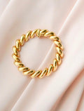 Fabulous Danish Vintage Twist Link Bracelet 14K Gold 1980s