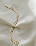 Stunning Danish Vintage Brick Link Bracelet 14K Gold