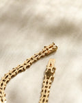 Vintage Fancy Link Chain 14K Gold 1960s