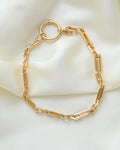 Sublime Antique Swedish Fancy Link Watch Chain 18K Gold