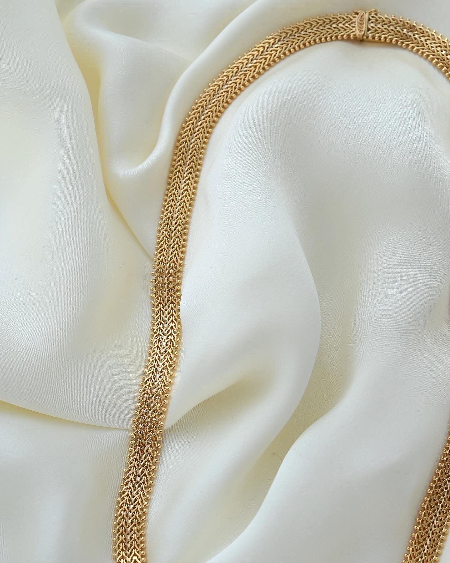 Amazing 53 Grams One of A Kind Necklace 14 Gold 1970s