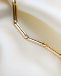Magical Rare 16.5 Inches Long Antiwue Watch Chain Fancy Bar Link 18K Gold 1910