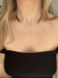 Sublime 16.45 Inches Geneva Link Necklace Danish Vintage 14K Gold 1960s