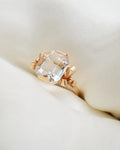 Irresistible Clear Quartz Bow Ring 18K gold 1950 Sweden