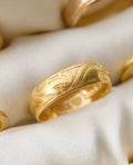 Glorious 104 Year Old Antique Patterned Gold Band 23K 1917