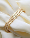 Outstanding Heavy Wide Danish Vintage Bracelet 14K Gold 1960s