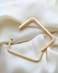 Perfect Scupltural Danish Vintage Bangle By Jørgen Rasmussen 14K Gold 1970s