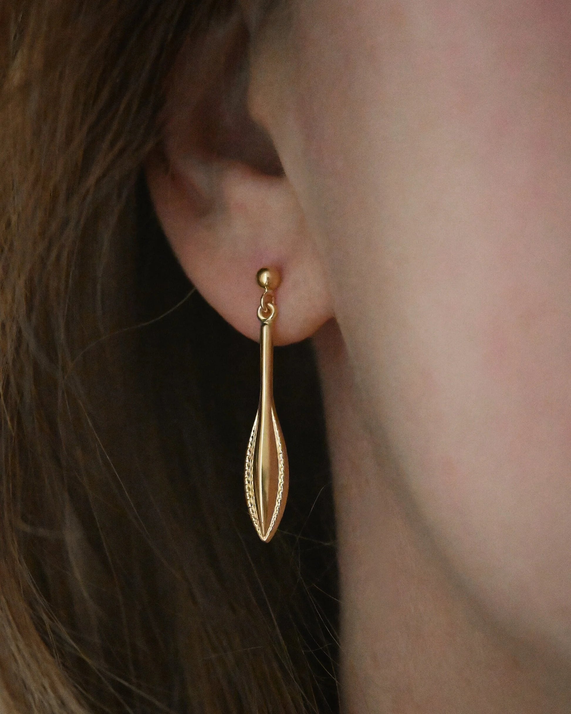 The Sweetest of Old Dangle Earrings 18K Gold