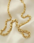 Special Vintage Infinity Link Chain 18K Gold 1980