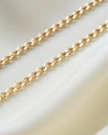 Long 40 Grams Vintage Curb Link Chain 18K Gold