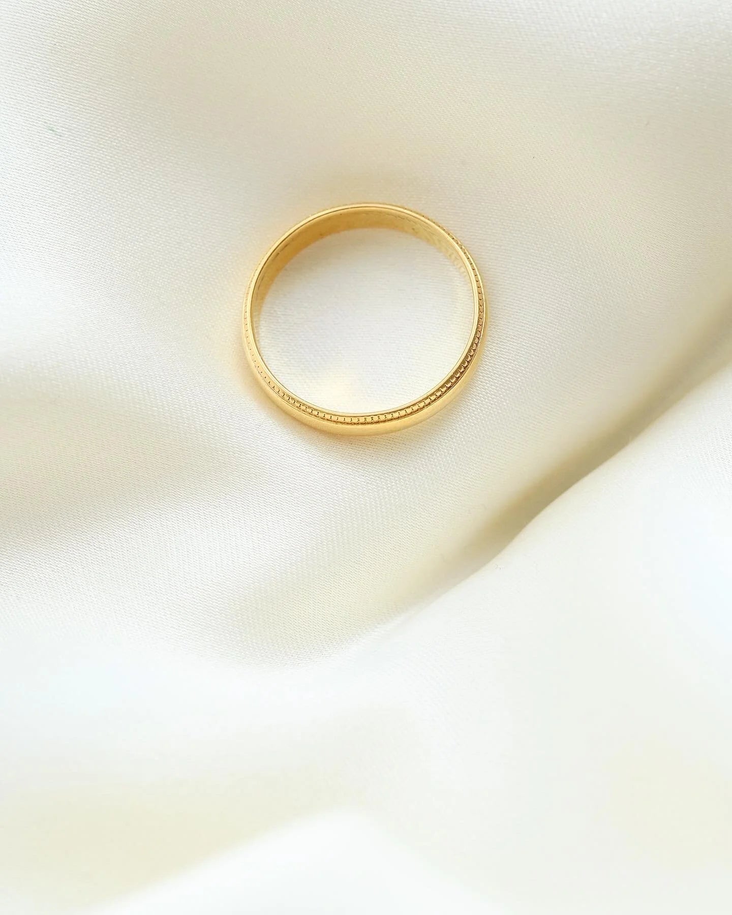 Antique Gold Stacking Band 22K Gold