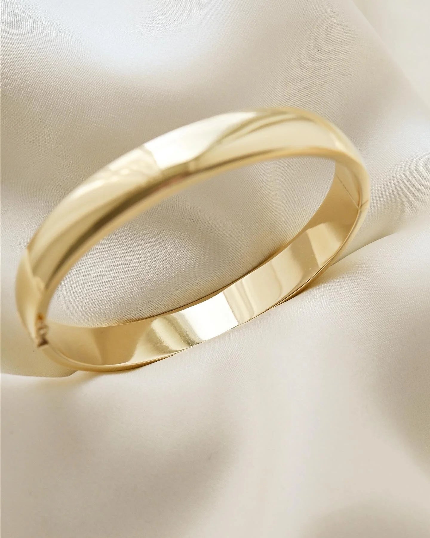 High Shine Danish Vintage Bangle 14K Gold