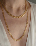 Chunky Bismarck Chain 16.5 Inches 14K Gold 1960s