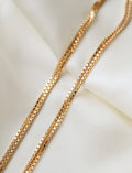 Long Vintage Box Link Chain 18K Gold