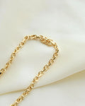 Sublime 17.15 inches Danish Vintage Anchor Chain 14K Gold