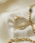 Beautiful Antique Old Mine Cut Diamond Ring 18K Gold 1800s