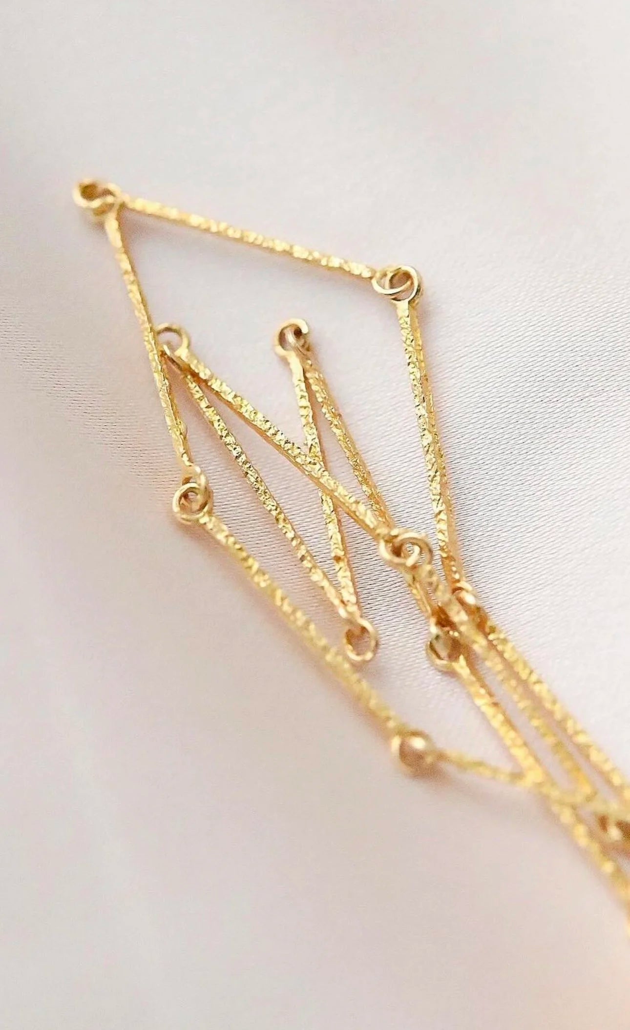 Glowing Cross Pendant 18K Gold Finland 1960