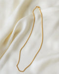 Italian Curb Link Chain 19 Inches 18K Gold