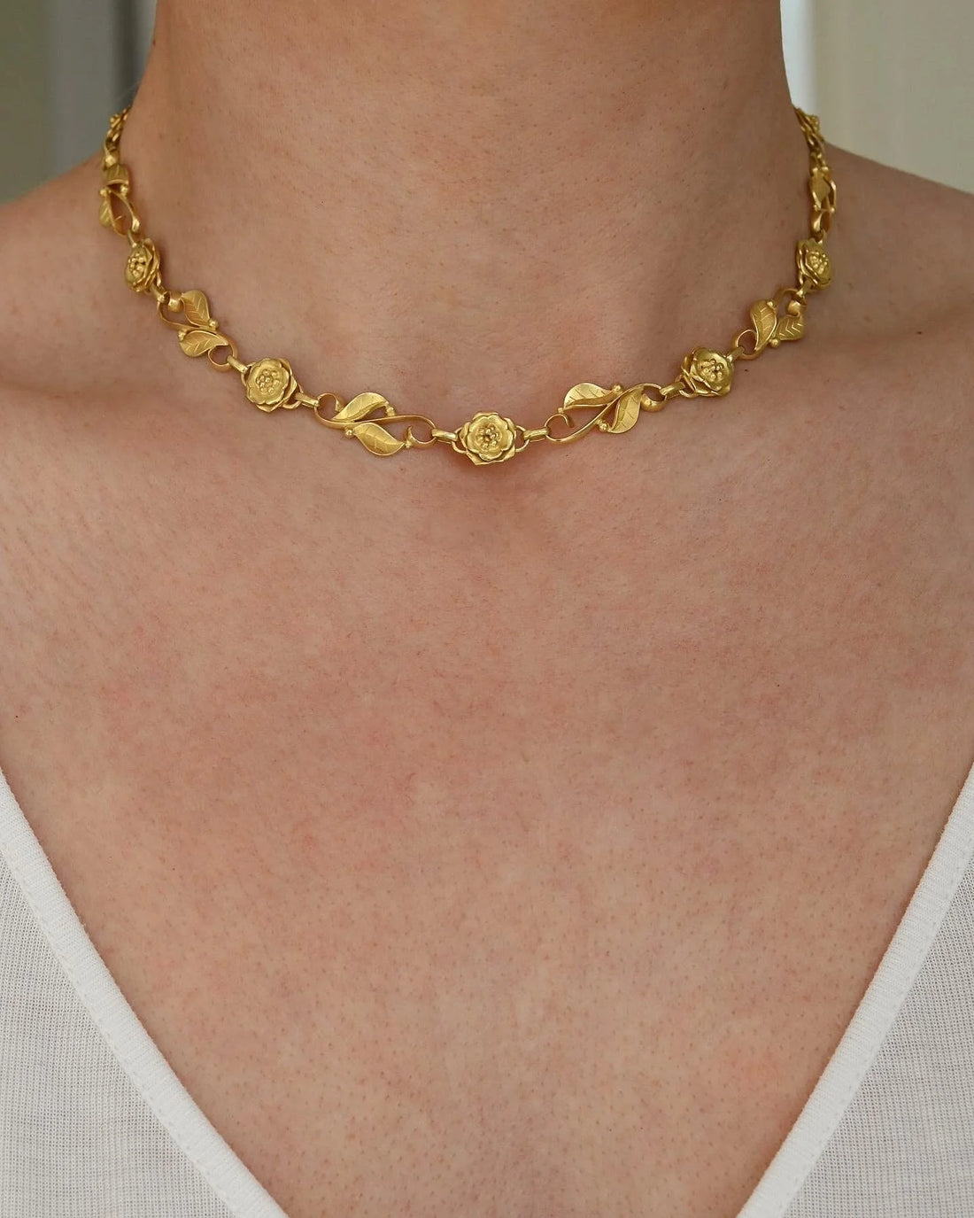 Stunning Rare Masterpiece Necklace by Georg Jensen 18K Gold Beg.1900s