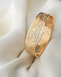Special Vintage Engraved Bangle 18K Gold 1951