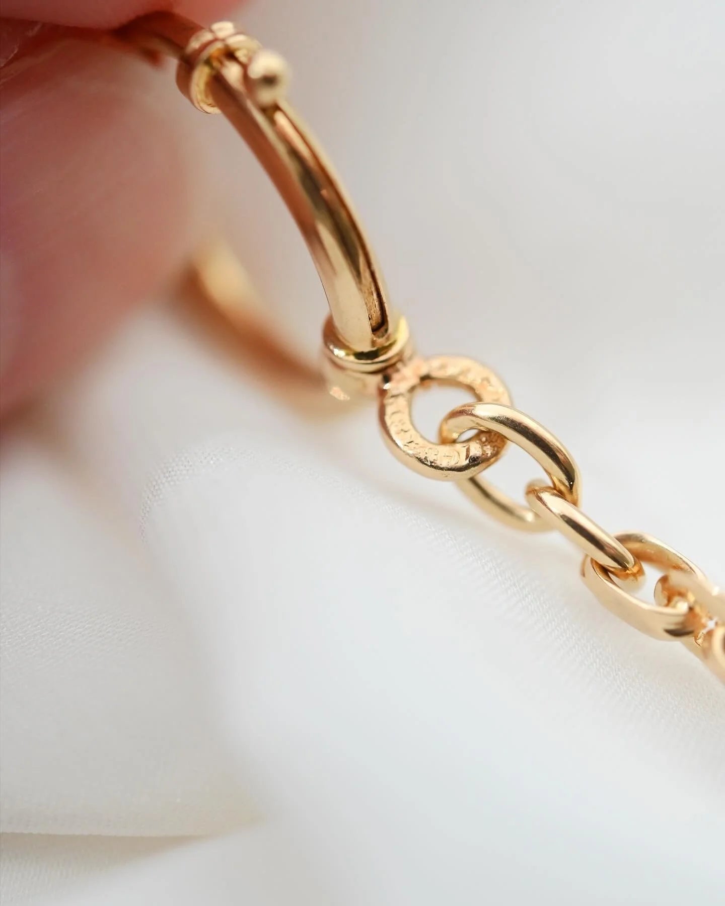 Bracelet or Chain Extender Swedish Antique 18K Gold Fully Hallmarked 1910s