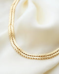 Danish Vintage Geneva Link Necklace 14K Gold 1970