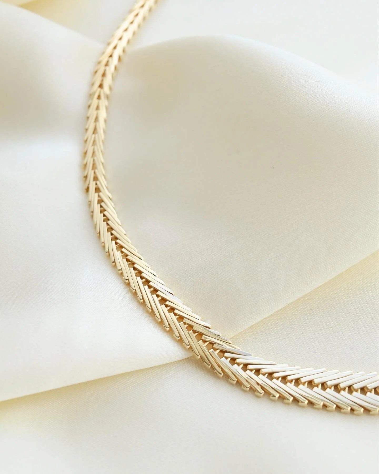 Perfect Geneva Link Necklace by Carl Ove Frydenberg 14K Gold 1970