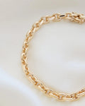 Stunning Danish Vintage Anchor Bracelet 14K Gold 1960s