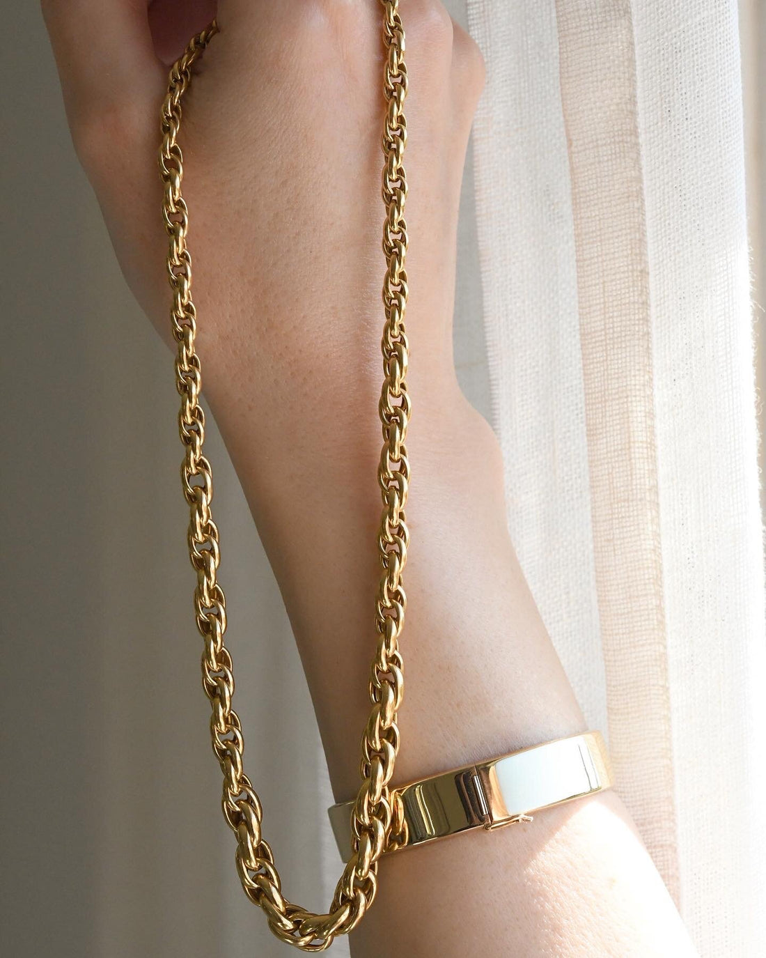 Extraordinary Stunning Rope Chain 18K Gold