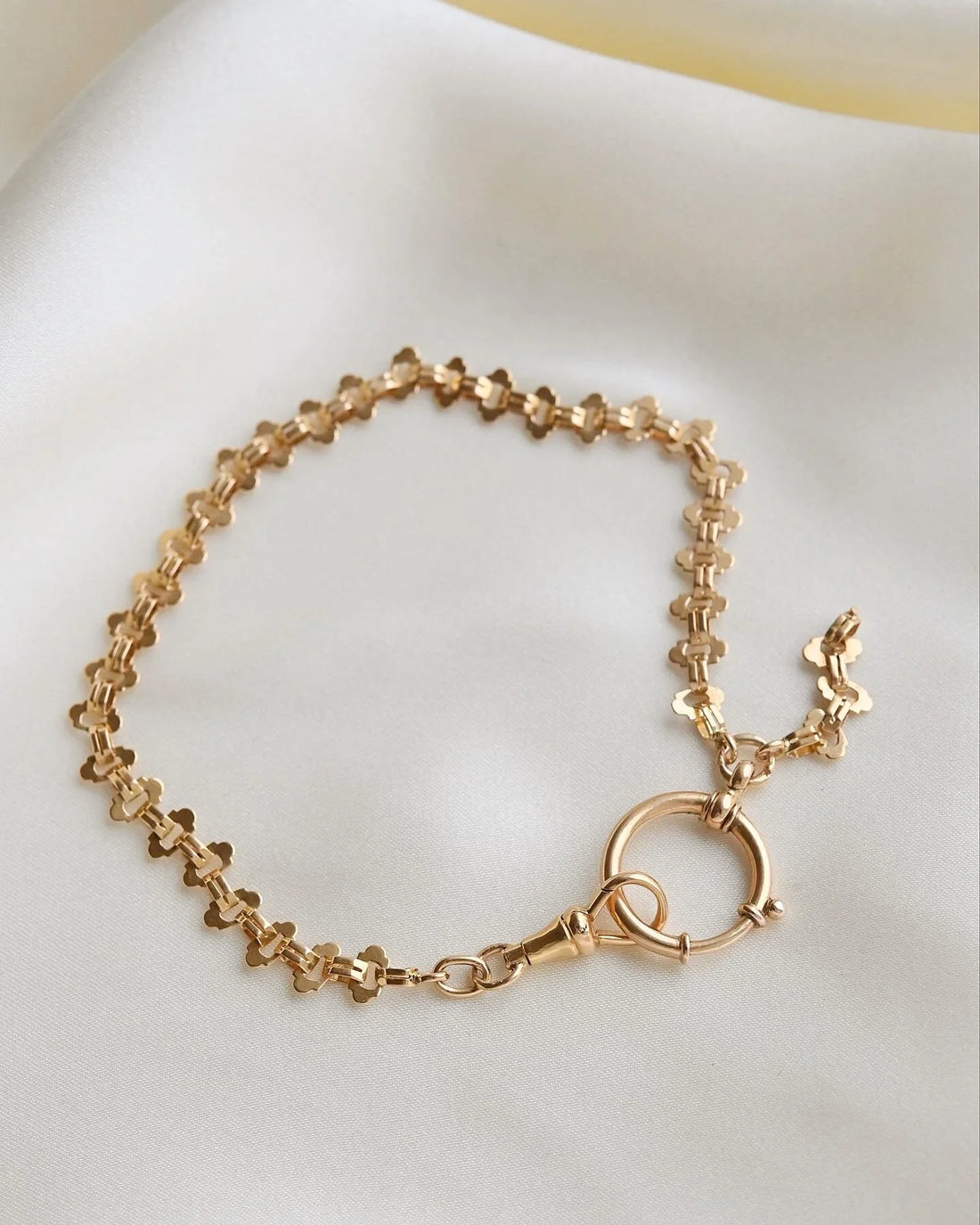 Special Swedish Antique Art Deco Watch Chain 18K Gold 1920s