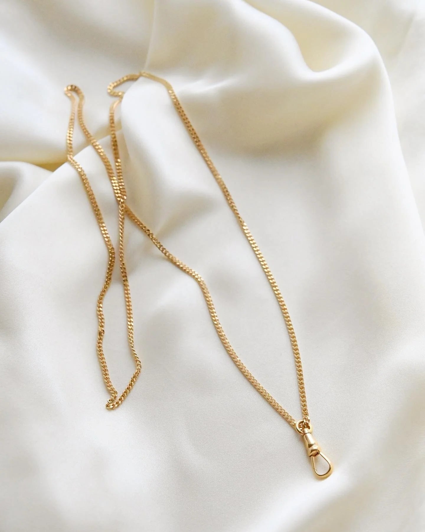 Versatile Fun Vintage Curb Link Chain 18K Gold